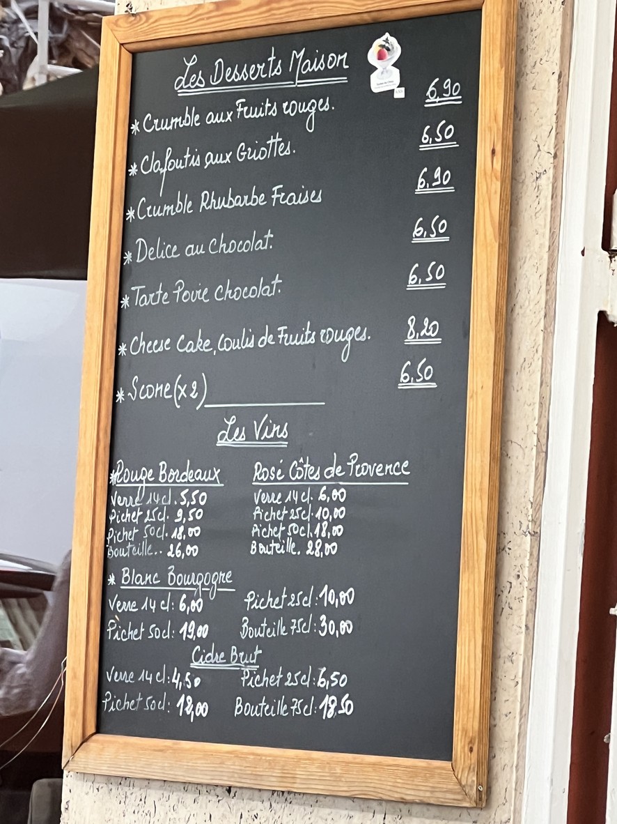 Marie-the menu 2