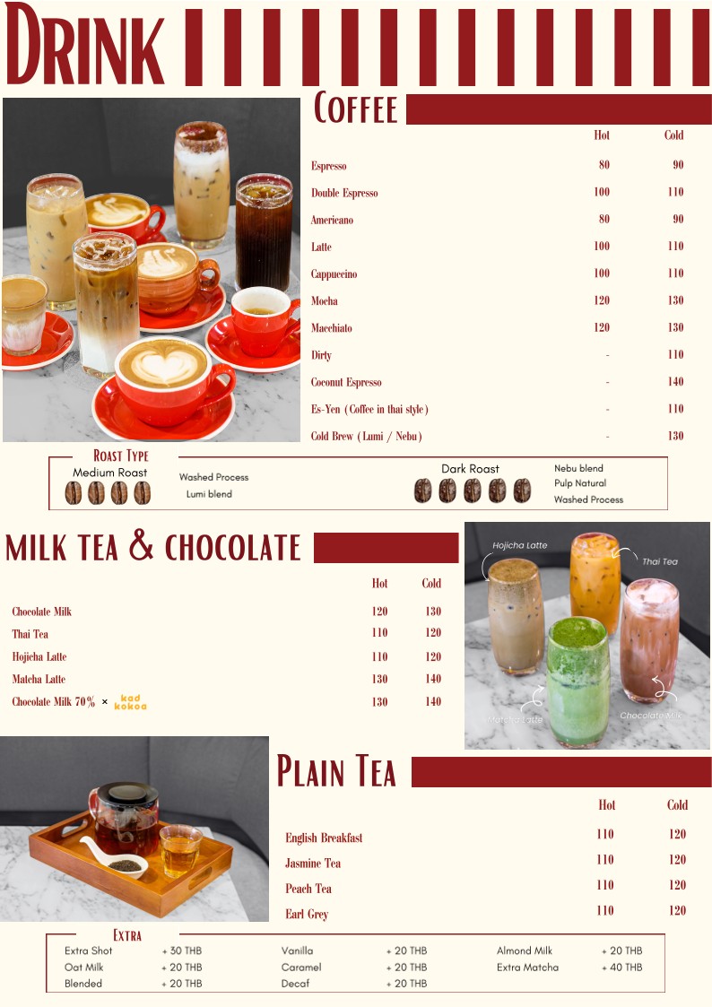 Bonjour Bonsoir - 现代汤馆和咖啡馆 menu 4