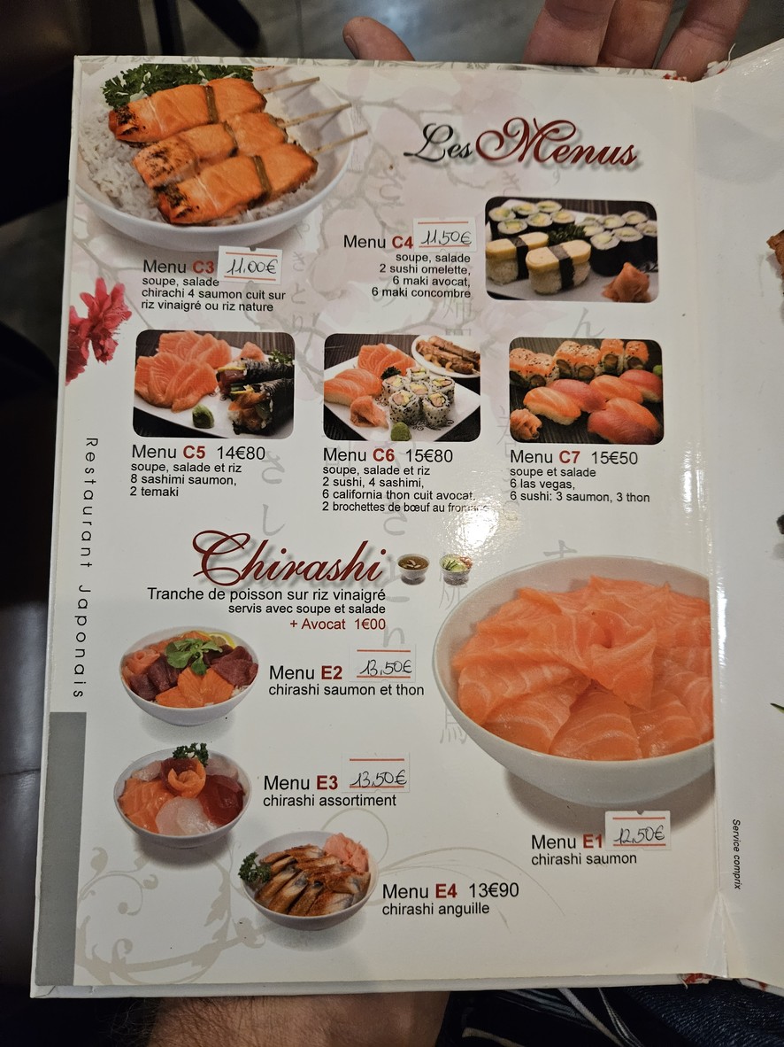 Sushi Kekkoo menu 2