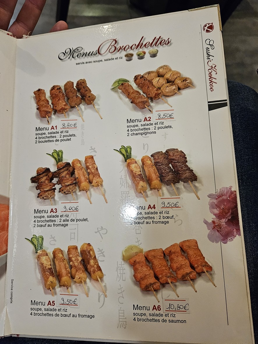 Sushi Kekkoo menu 3