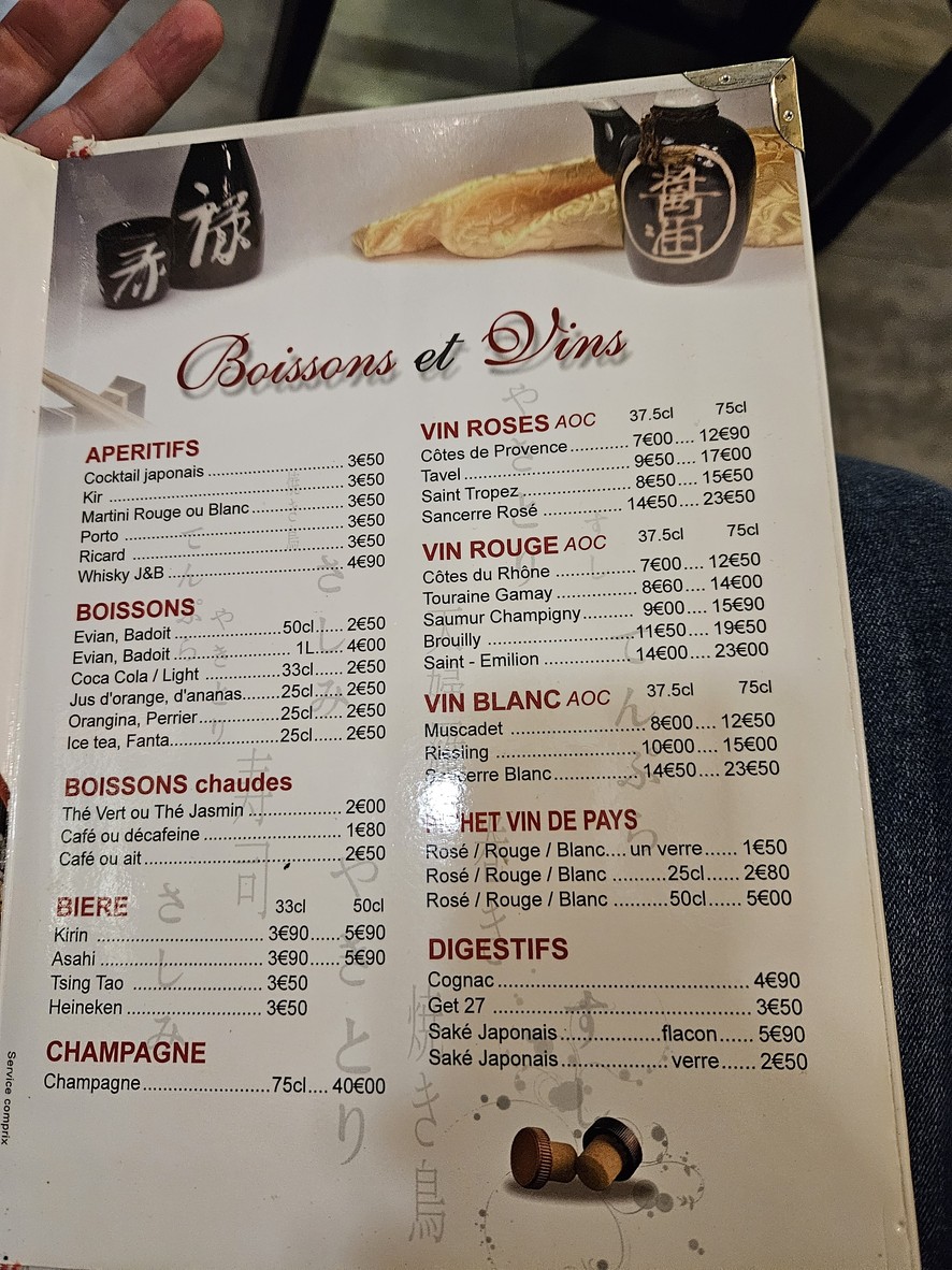 Sushi Kekkoo menu 4