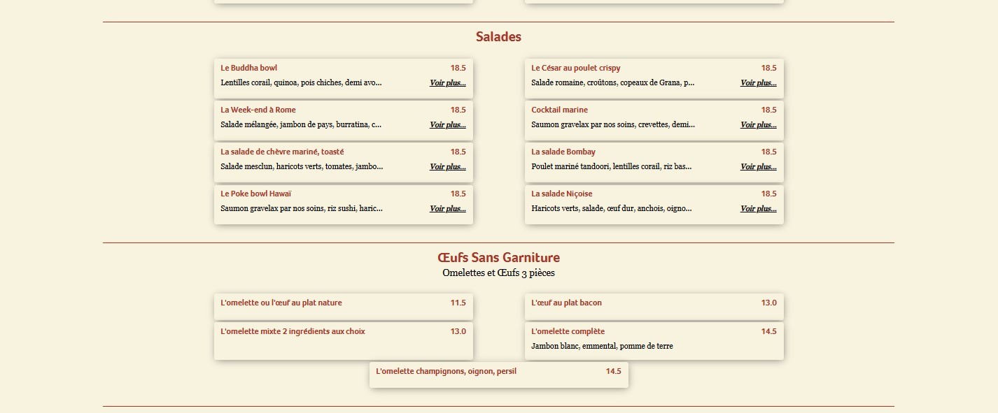Brasserie Le Terminus Lyon menu 2