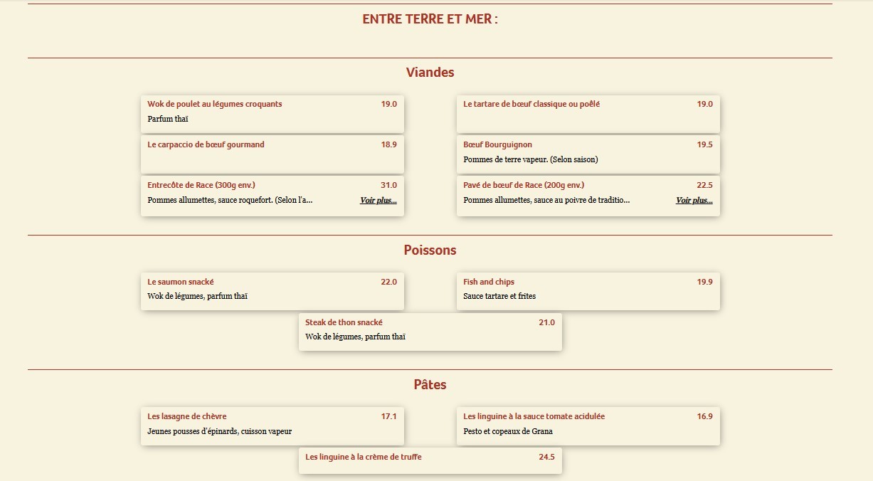 Brasserie Le Terminus Lyon menu 3