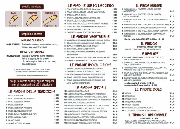 PIADINERIA DUE PUNTO ZERO