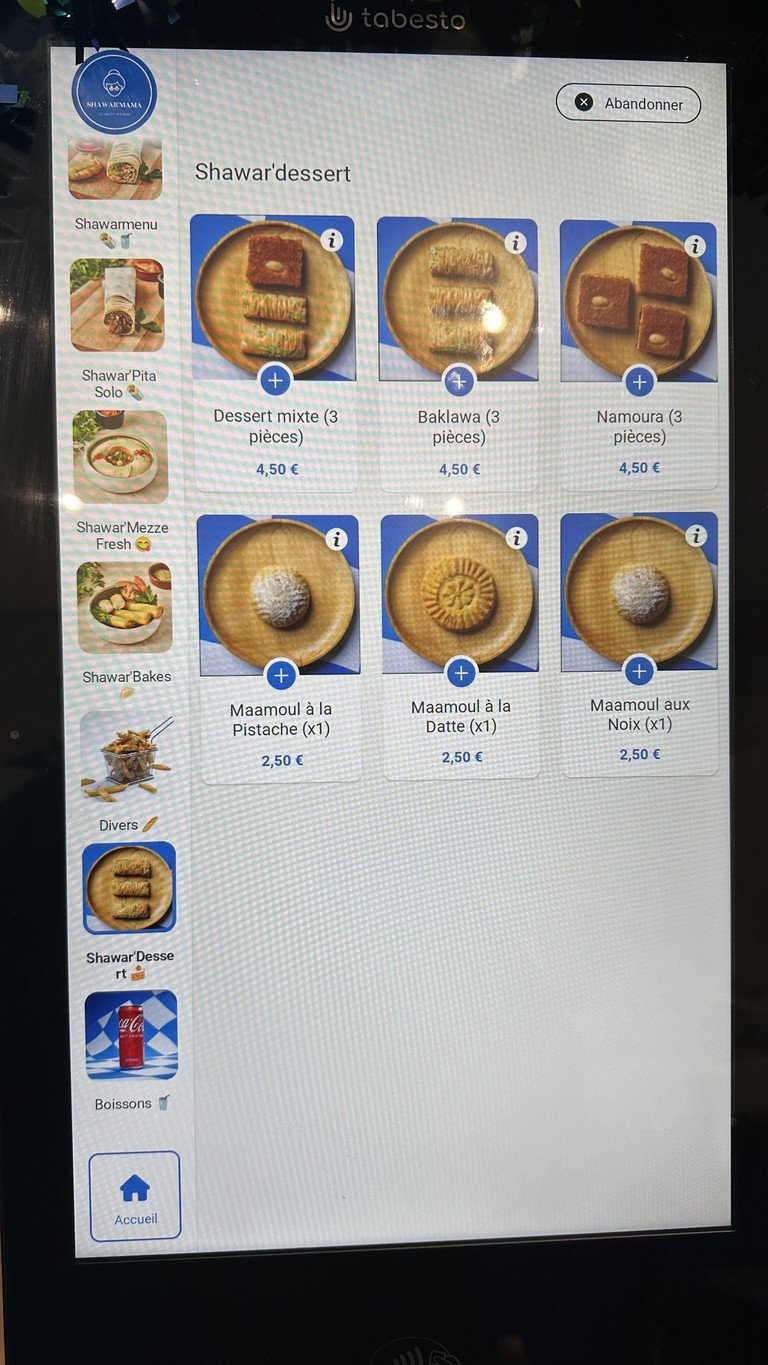 Shawar'Mama - Paris 17 menu 3
