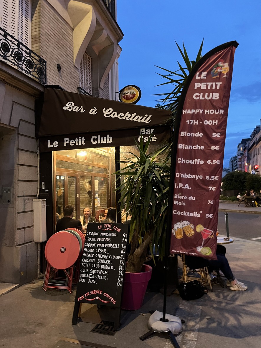 Le Petit Club menu 2