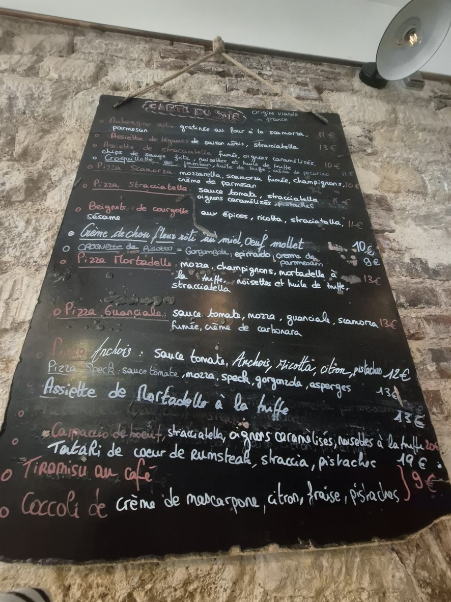La Riposte menu 1