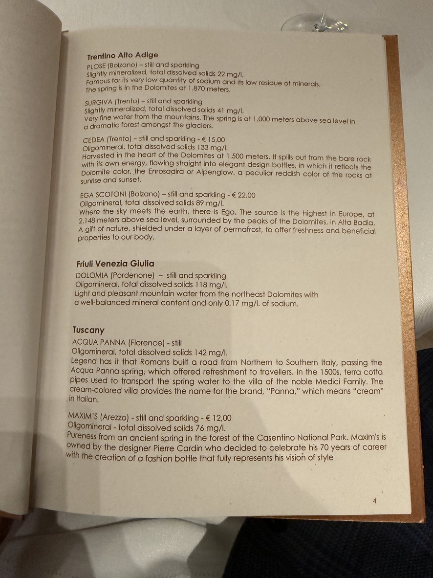 La Pergola menu 4