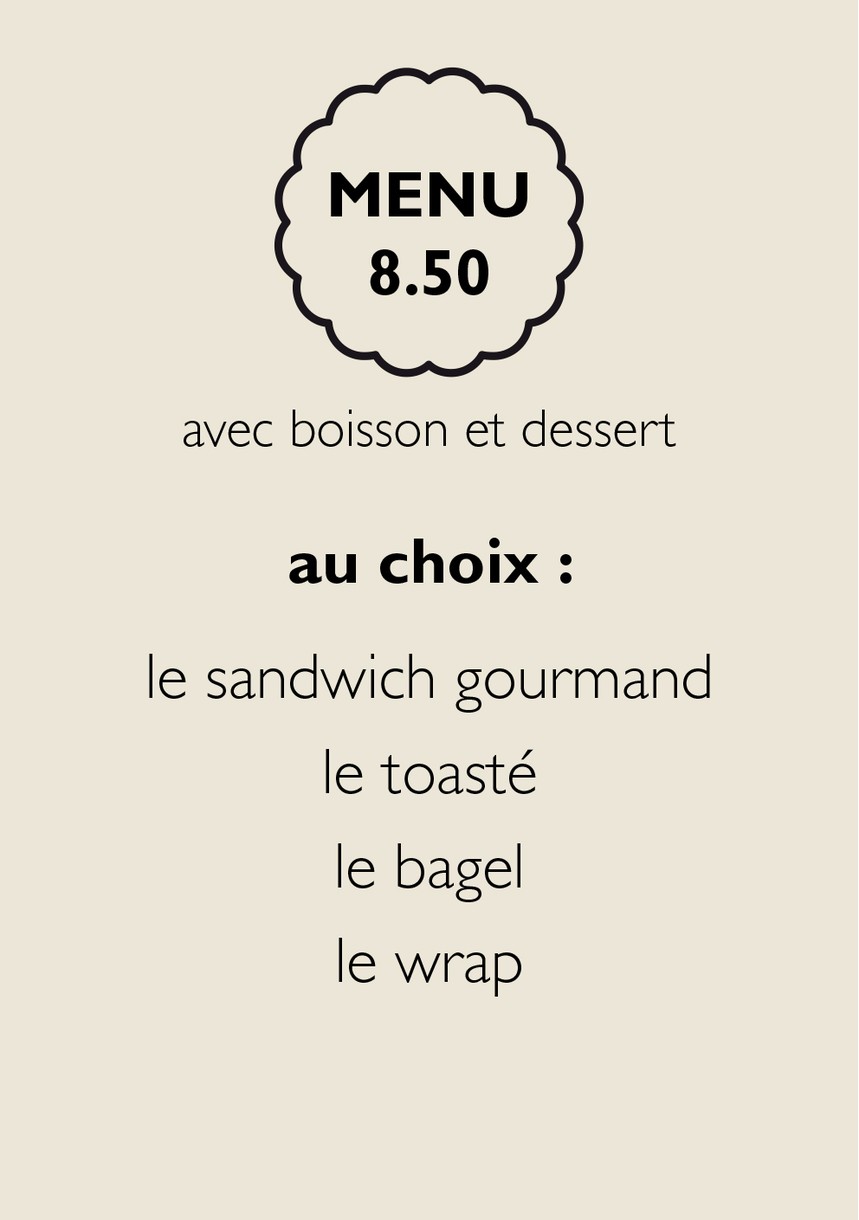 Berthe Boulangerie Pâtisserie Paris 13 (Service traiteur) menu 2