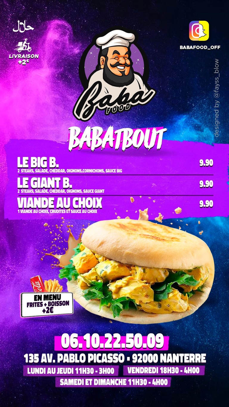 Baba Food menu 2