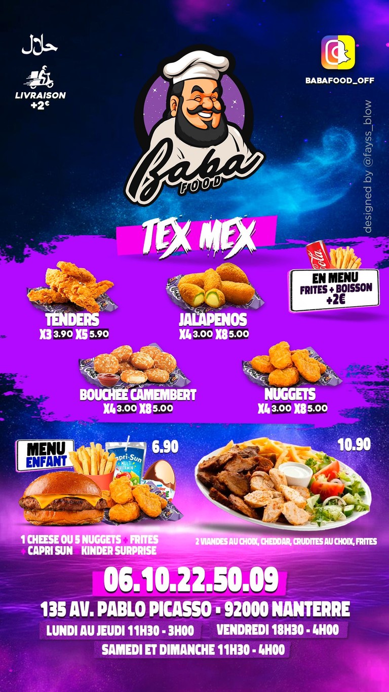 Baba Food menu 3
