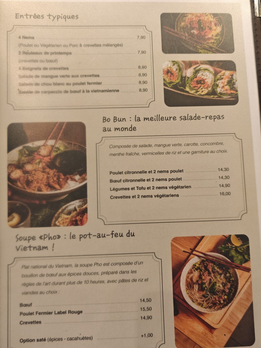 Little Vietnam menu 2