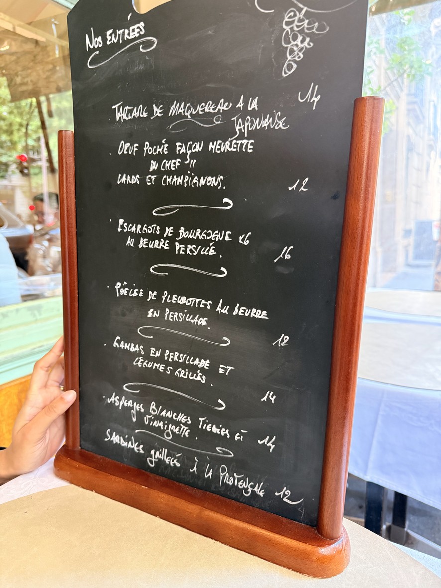 Café de la Butte menu 1