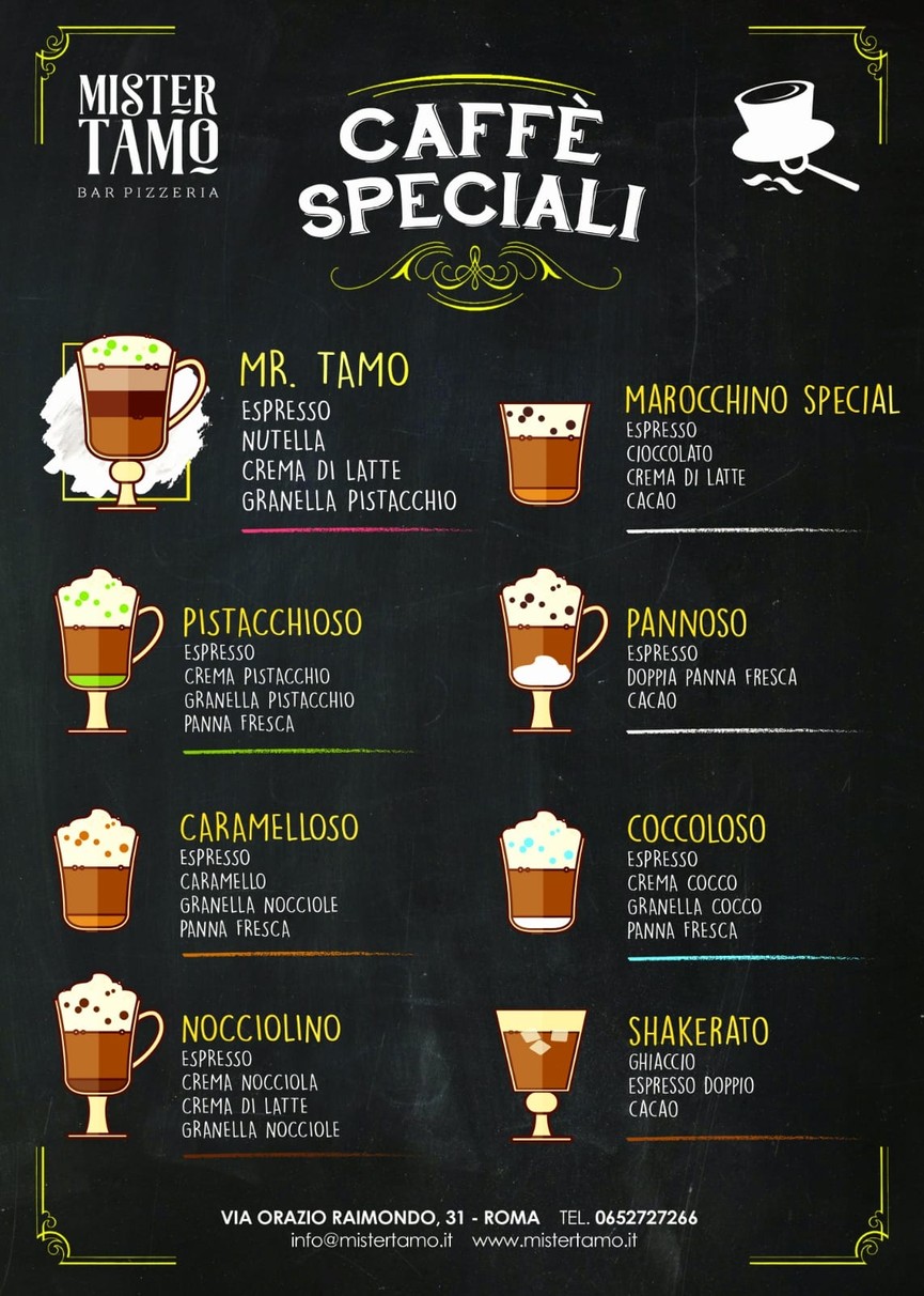 Mister TAMO menu 1