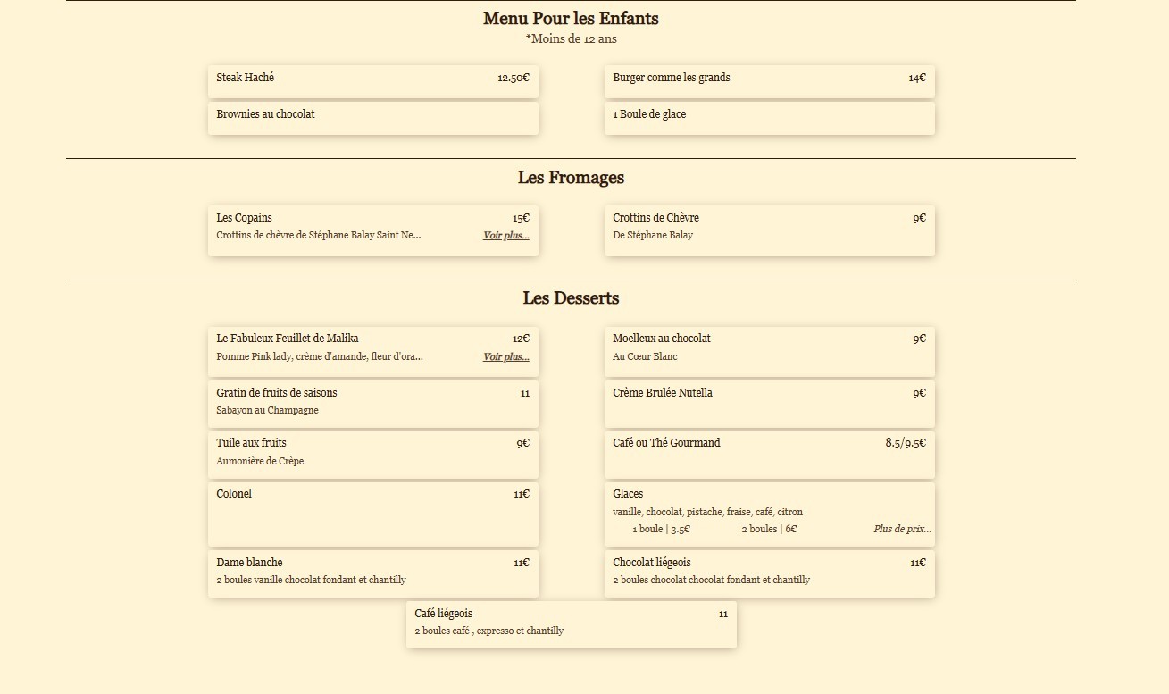 L'Atmosphère menu 3