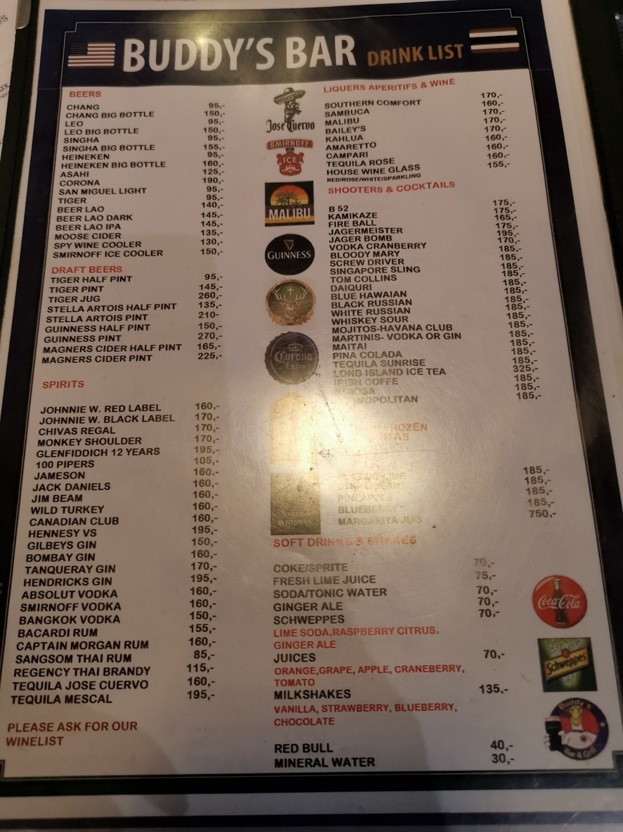 Buddy’s Bar and Grill (Silom) menu 6