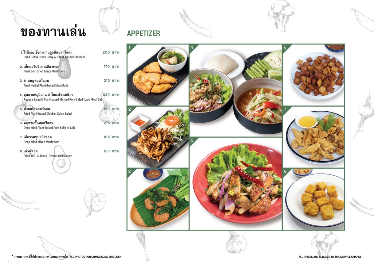 Baan Ying Plant-Based - 泰式全日素食餐厅及葡萄酒吧 menu 1