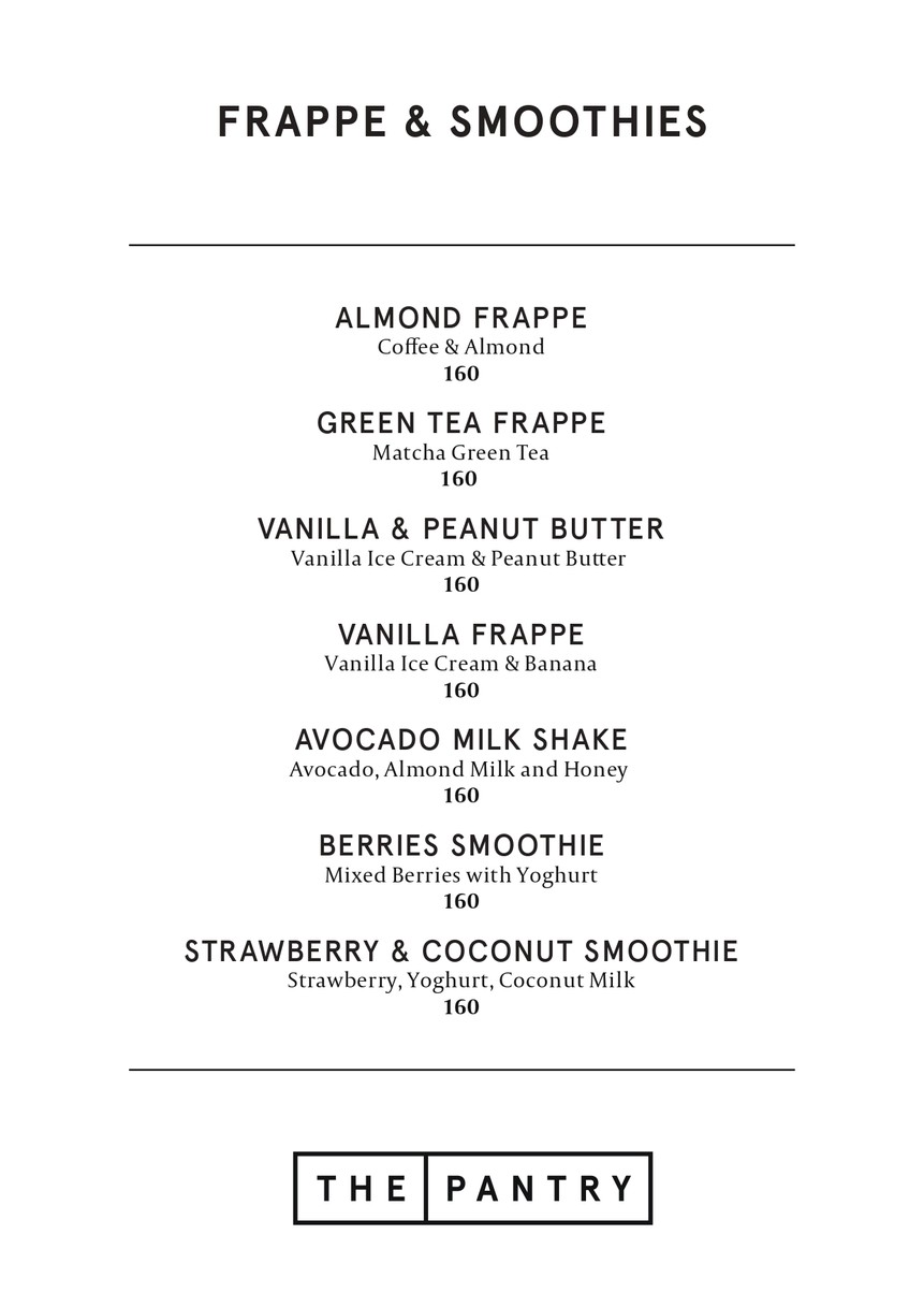 The Pantry by Avani+ Riverside Bangkok menu 3