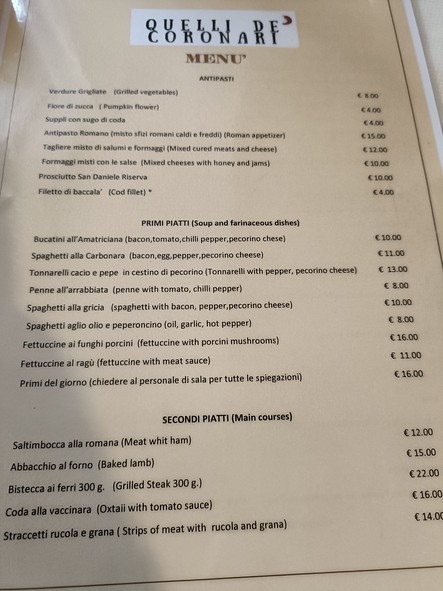 Quelli de’ Coronari - restaurant