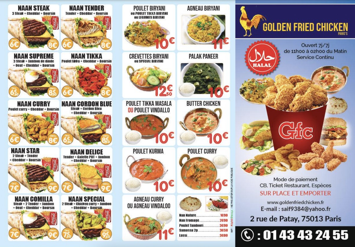 Pollo Frito Dorado menu 1