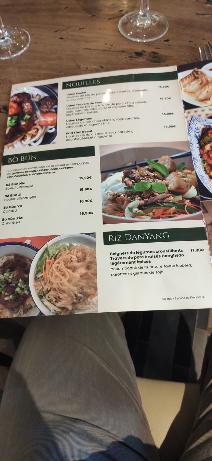 Le Lys d'Or menu 2