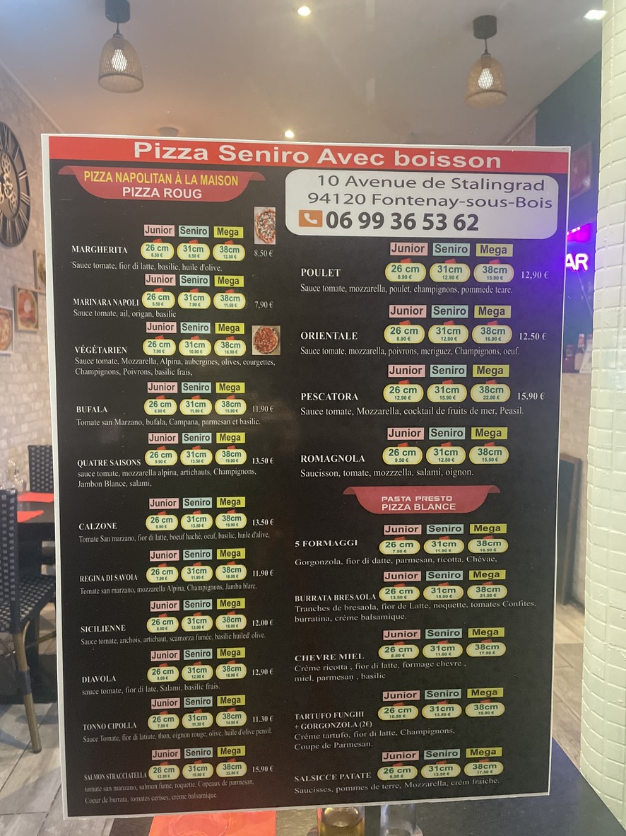 Pasta Presto Fontenay menu 4