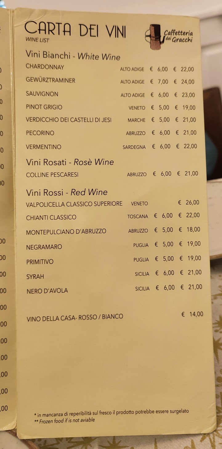 Caffetteria Gracchi menu 2