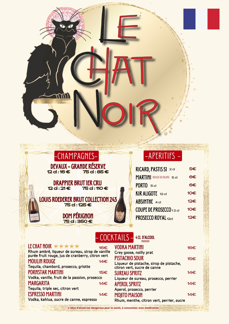 Restaurante Le Chat Noir menu 1