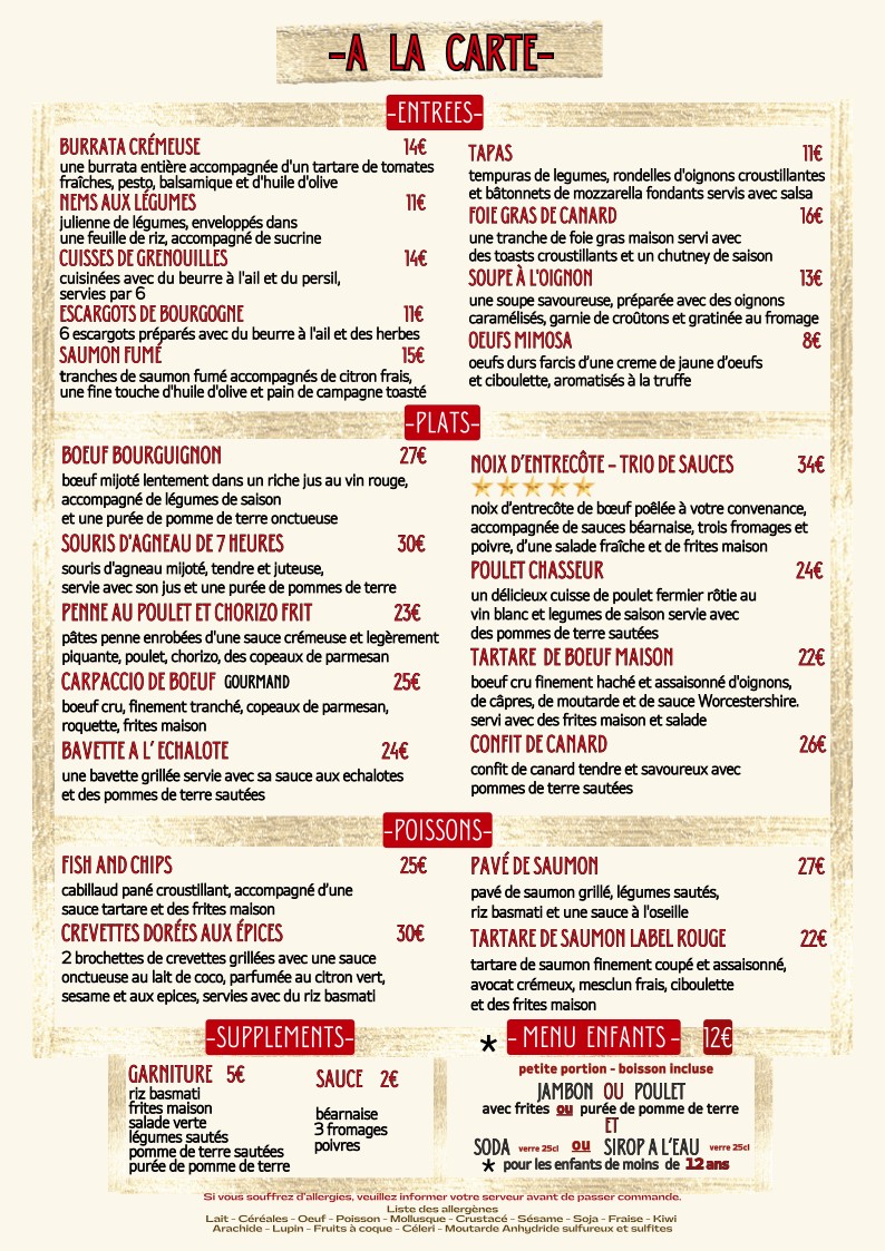 Restaurante Le Chat Noir menu 2