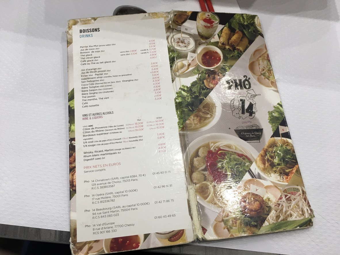 Phở Bánh Cuốn 14 menu 2