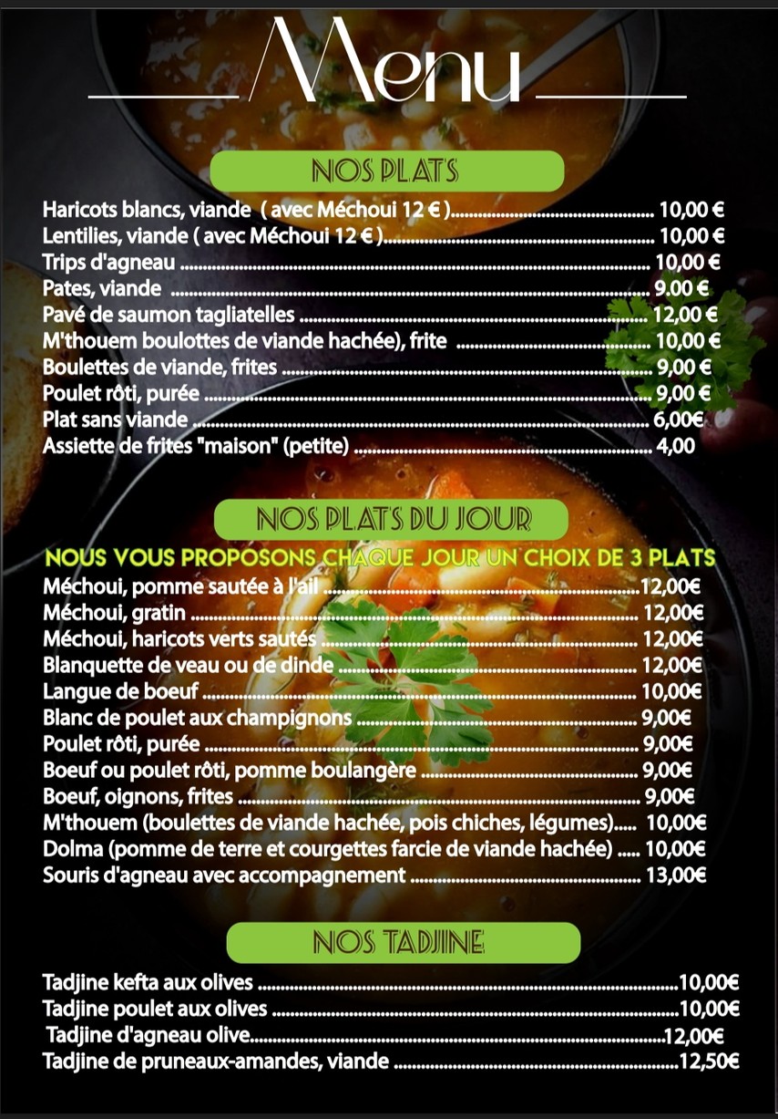 restaurant Gouraya menu 2