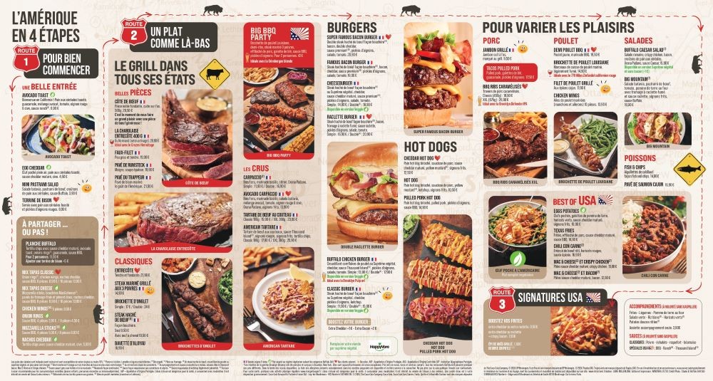 Buffalo Grill Nanterre menu 3