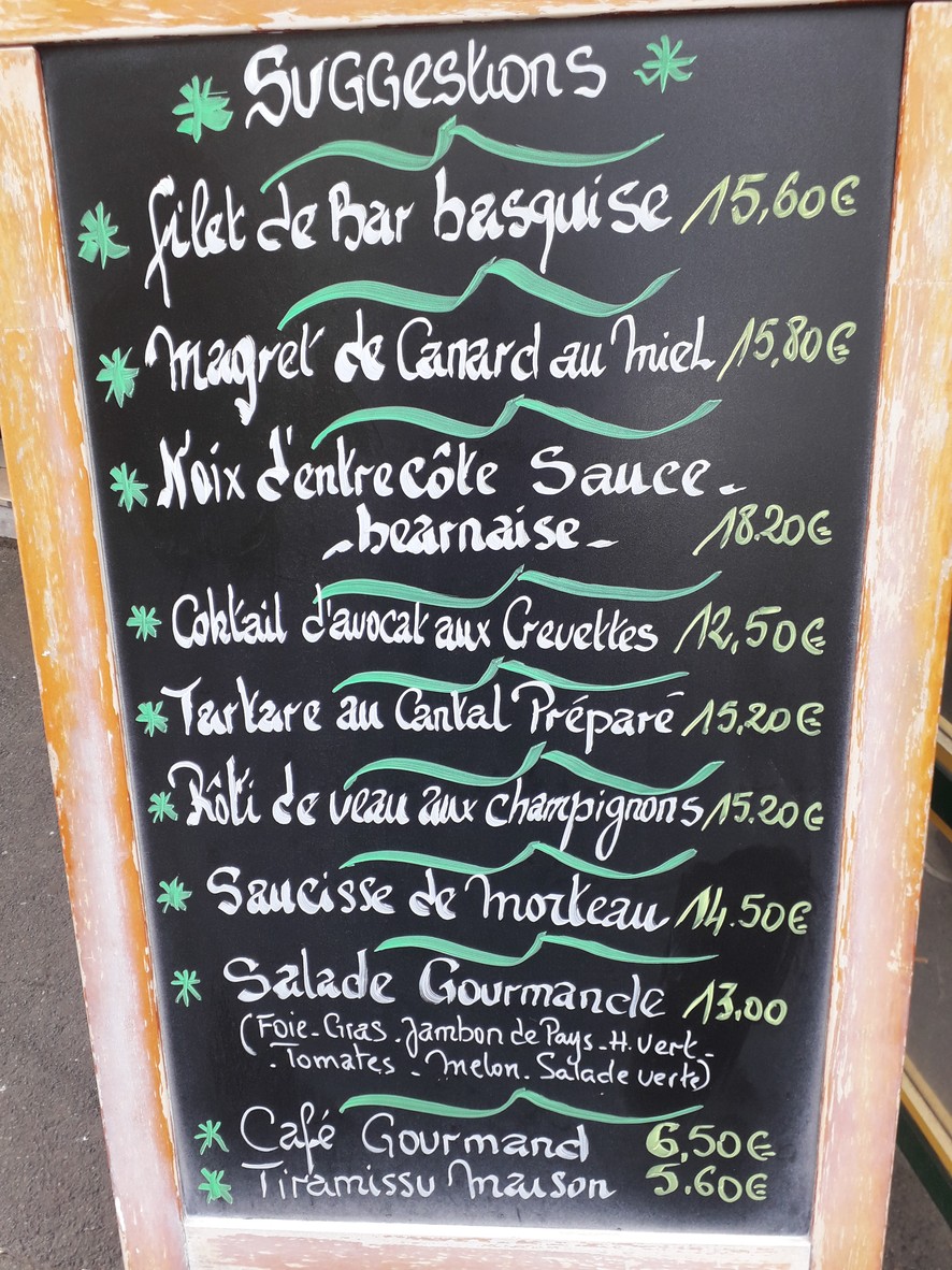L'ALEMBERT menu 1
