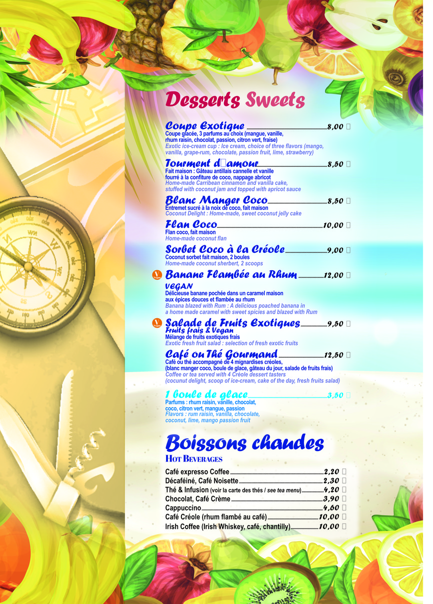 Caffé Créole menu 2