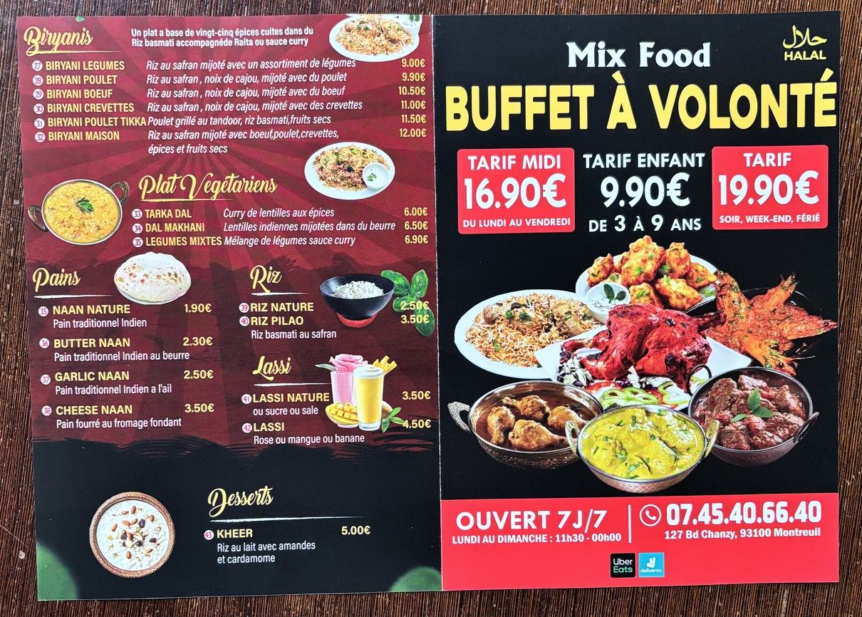 Mix Food menu 2