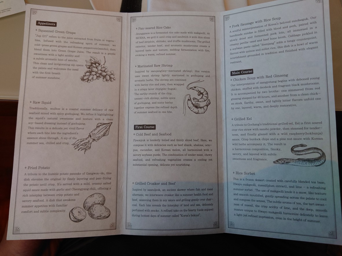 Bichna menu 1