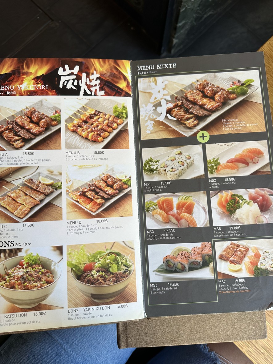 Okirama menu 3