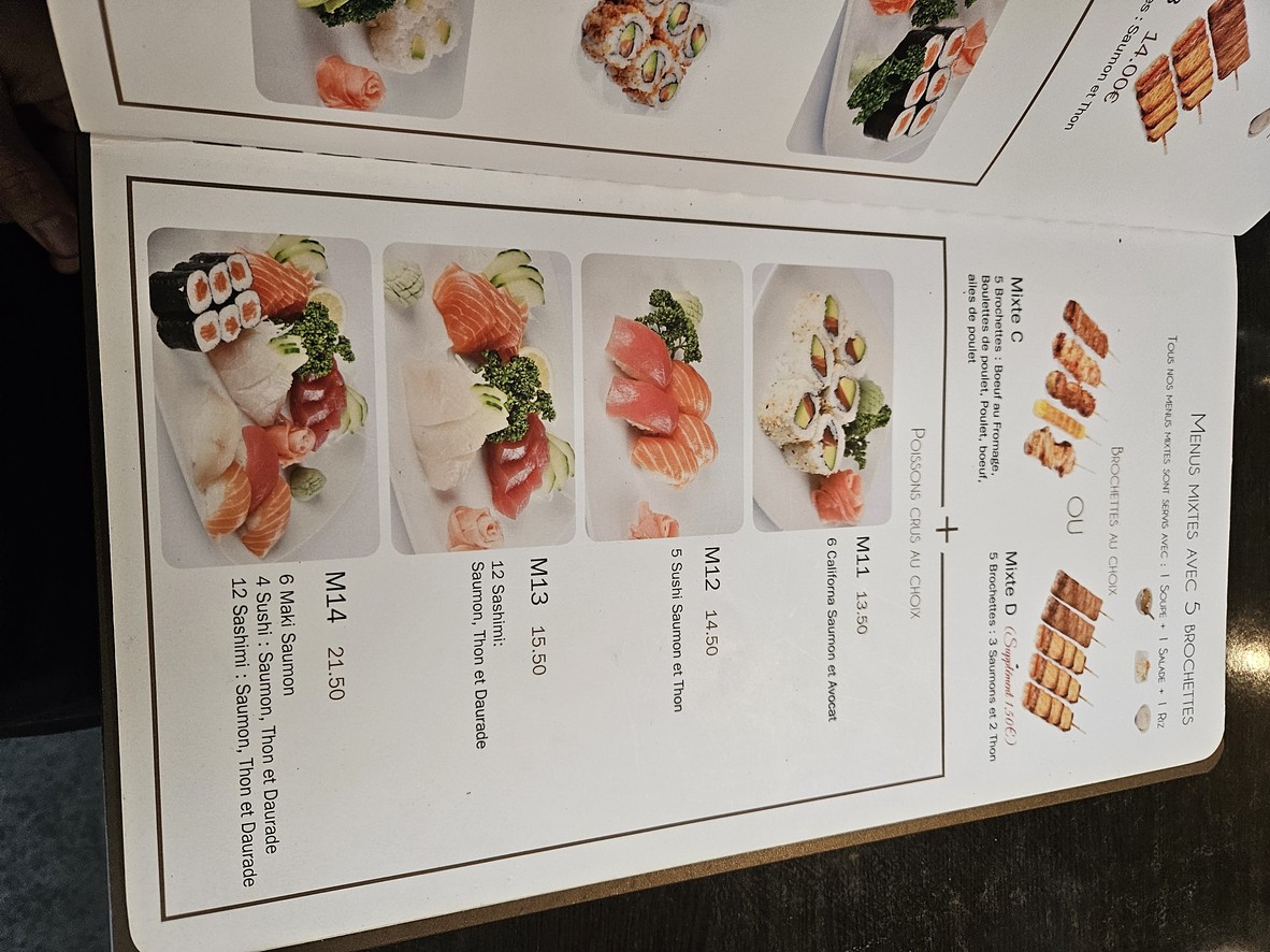 Osaka menu 1