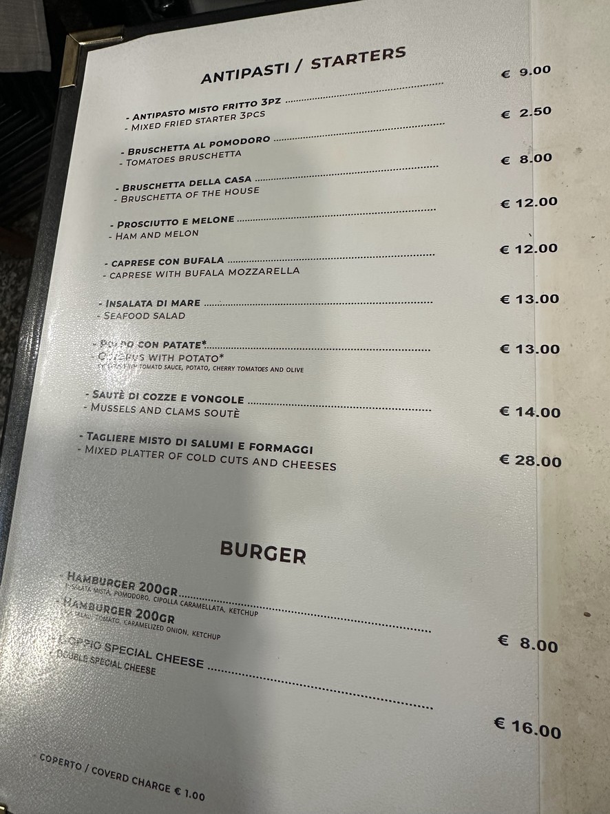 Ristorante Sant'Angelo menu 1