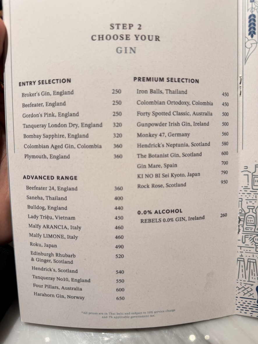 OXBO Bangkok menu 4