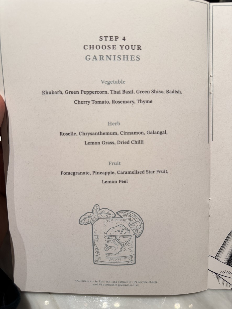 OXBO Bangkok menu 5