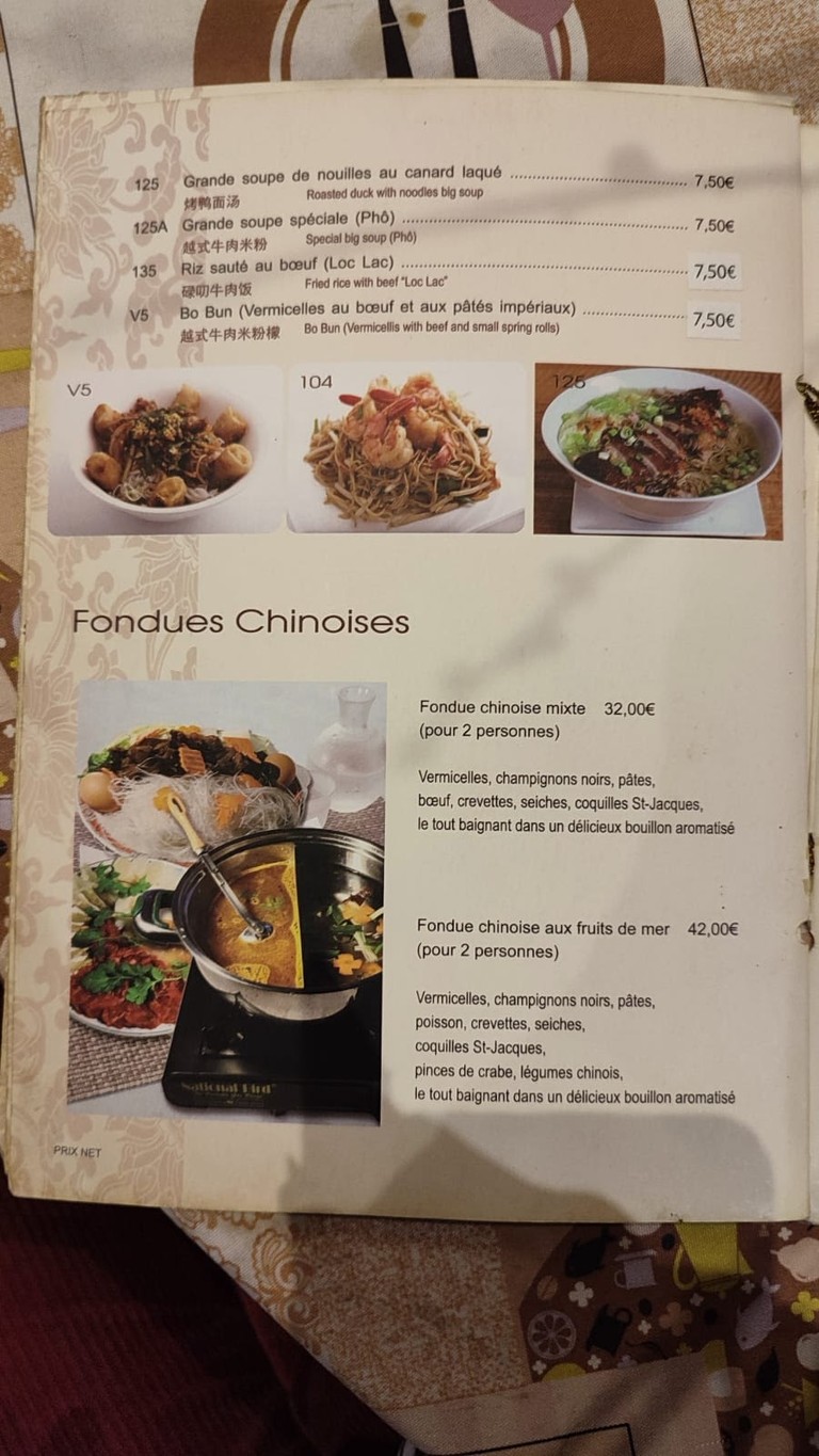 Auberge du Bonheur menu 3