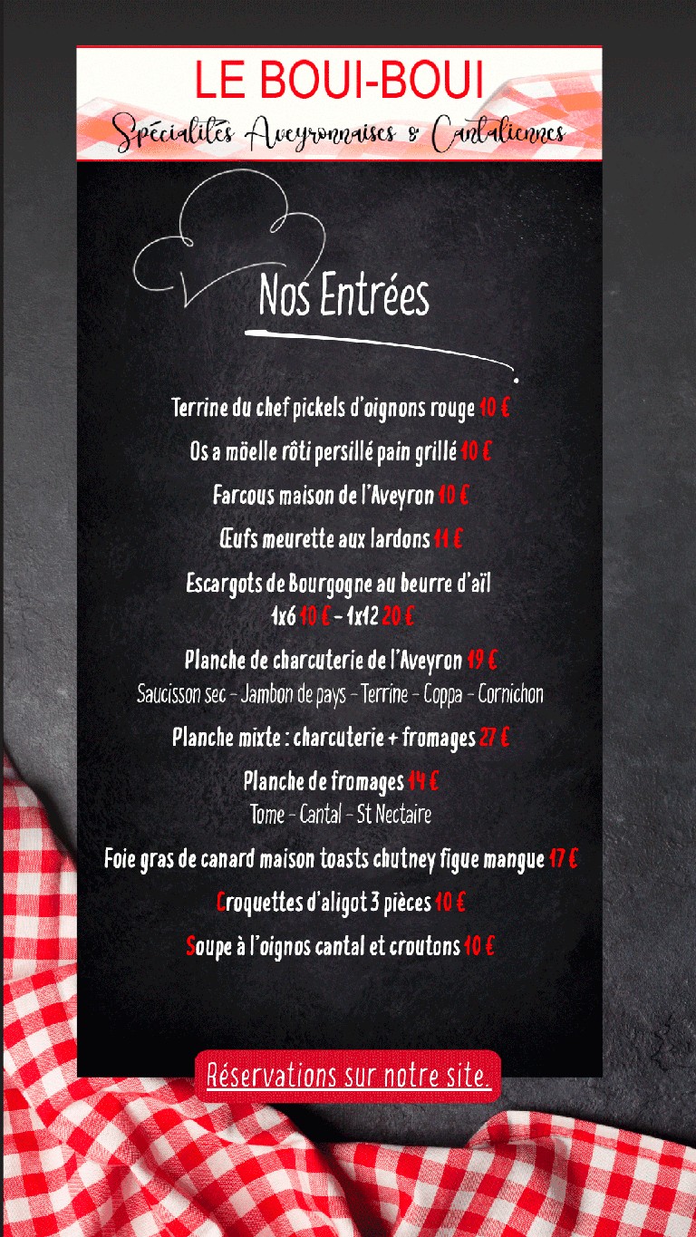 Le Boui-Boui menu 2
