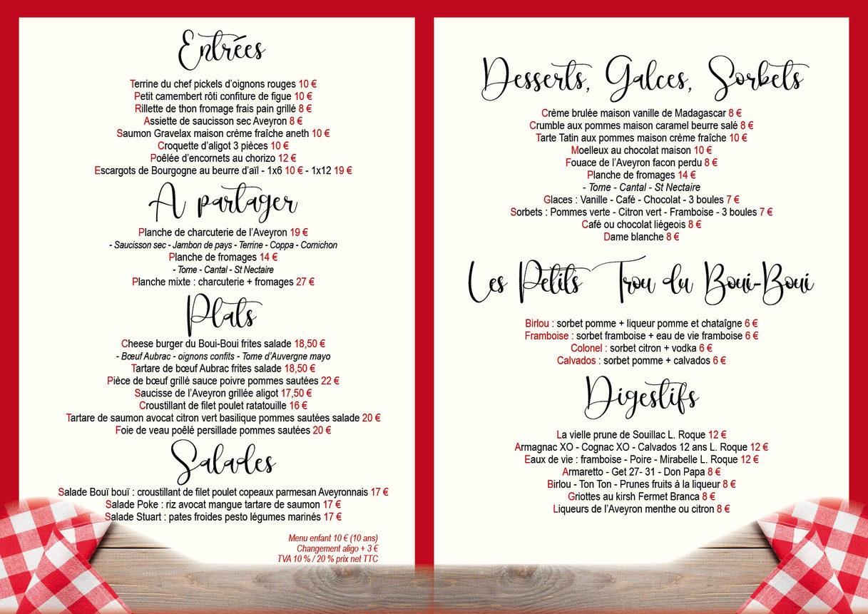 Le Boui-Boui menu 4