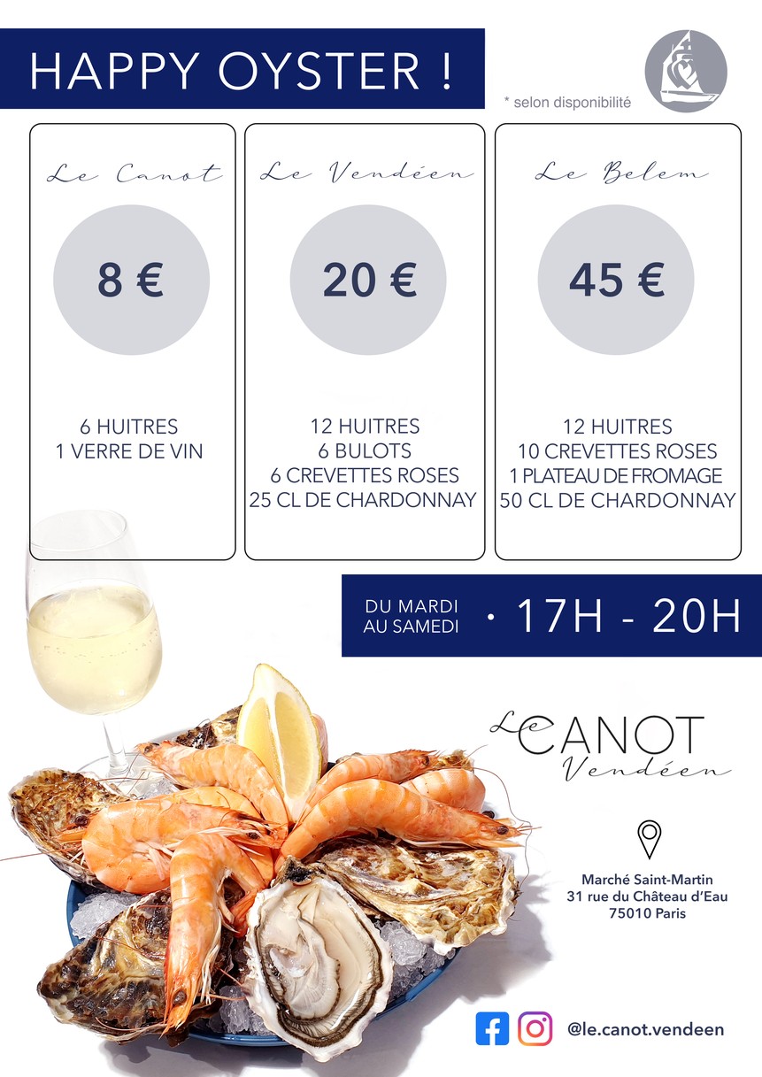 LE CANOT VENDÉEN menu 2