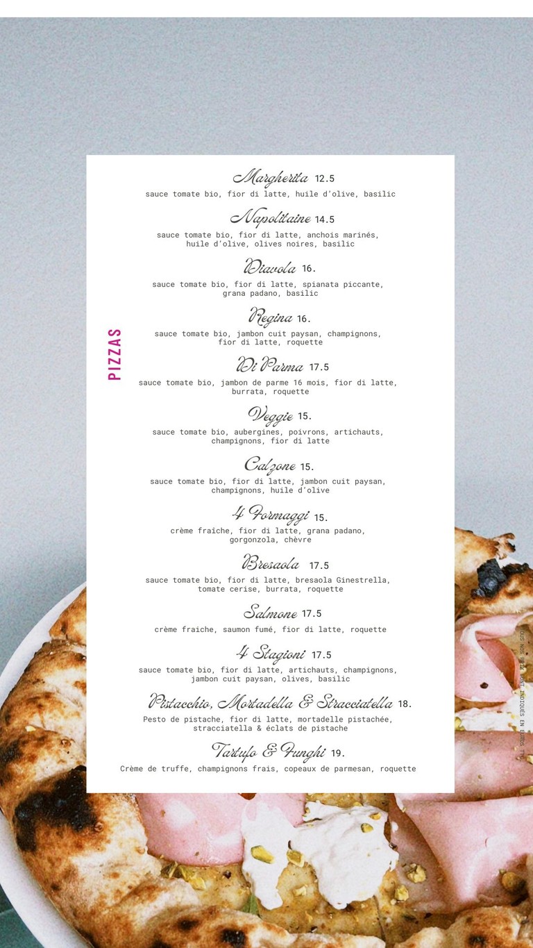 Café Framboise menu 2