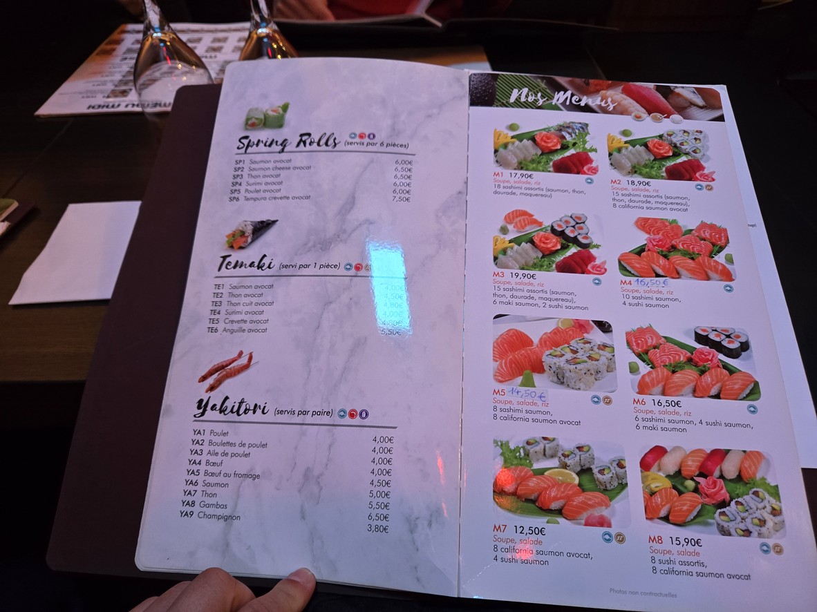 Sushi Tokyo menu 2