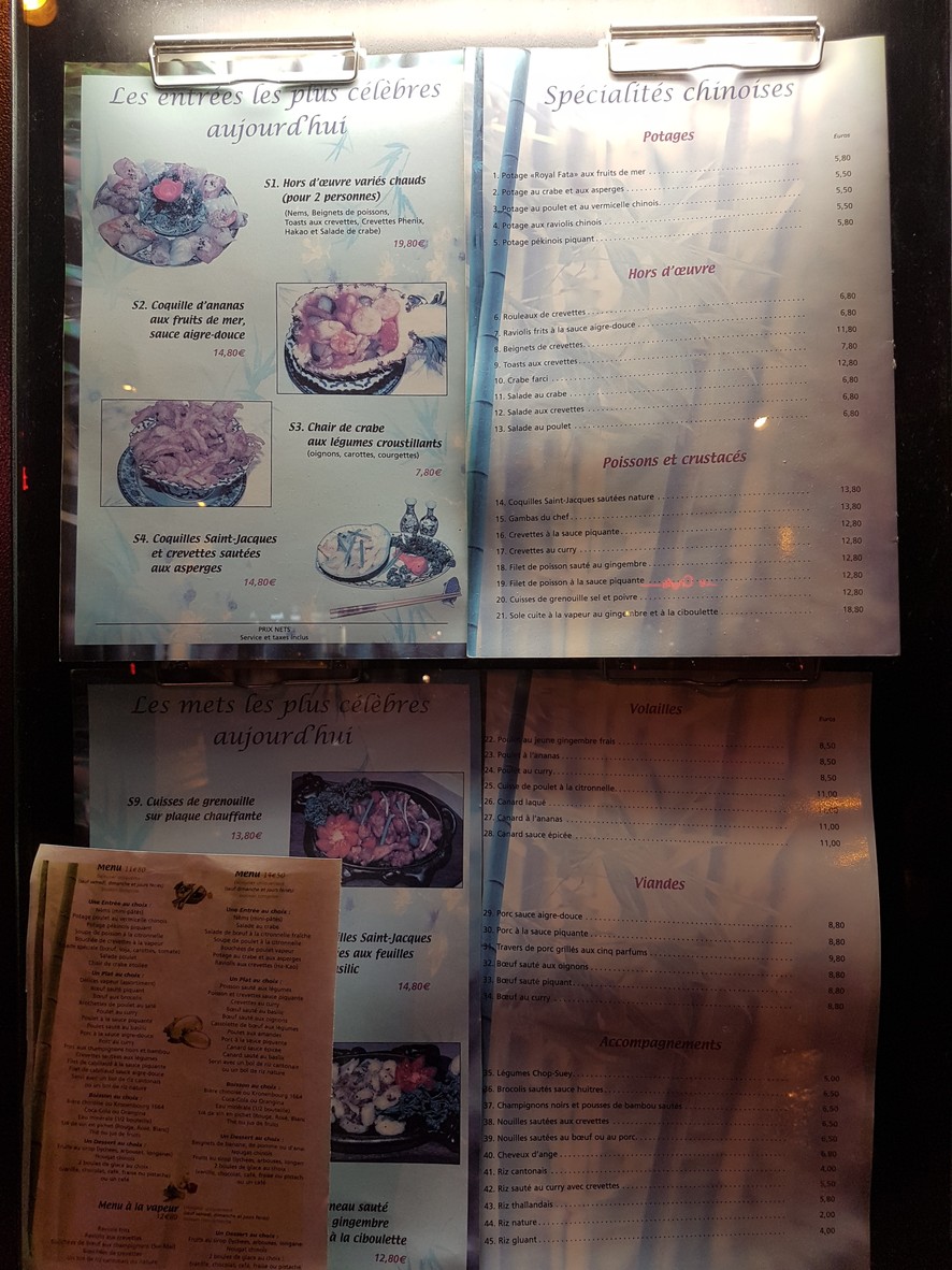 Royal Fata menu 1