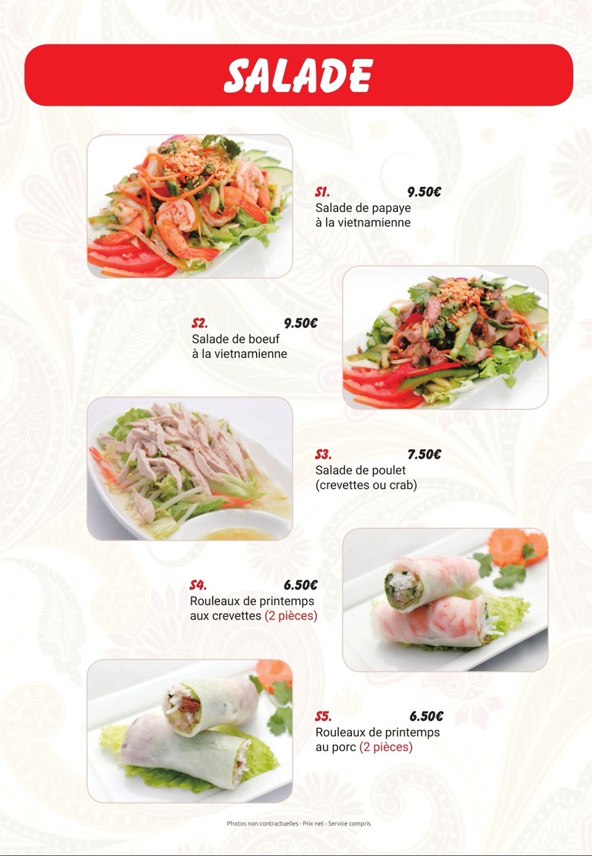 Pho issy menu 3