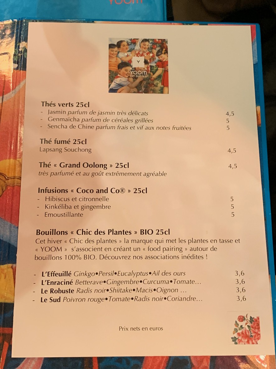 Yoom Rive Droite menu 4
